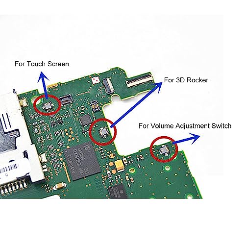 Image of 4Pcs 4-Pin Touch Screen Connector Ribbon Port Socket for New 3DS XL /LL 3DSLL New3DSXL Replacement with Y Screwdriver Tool