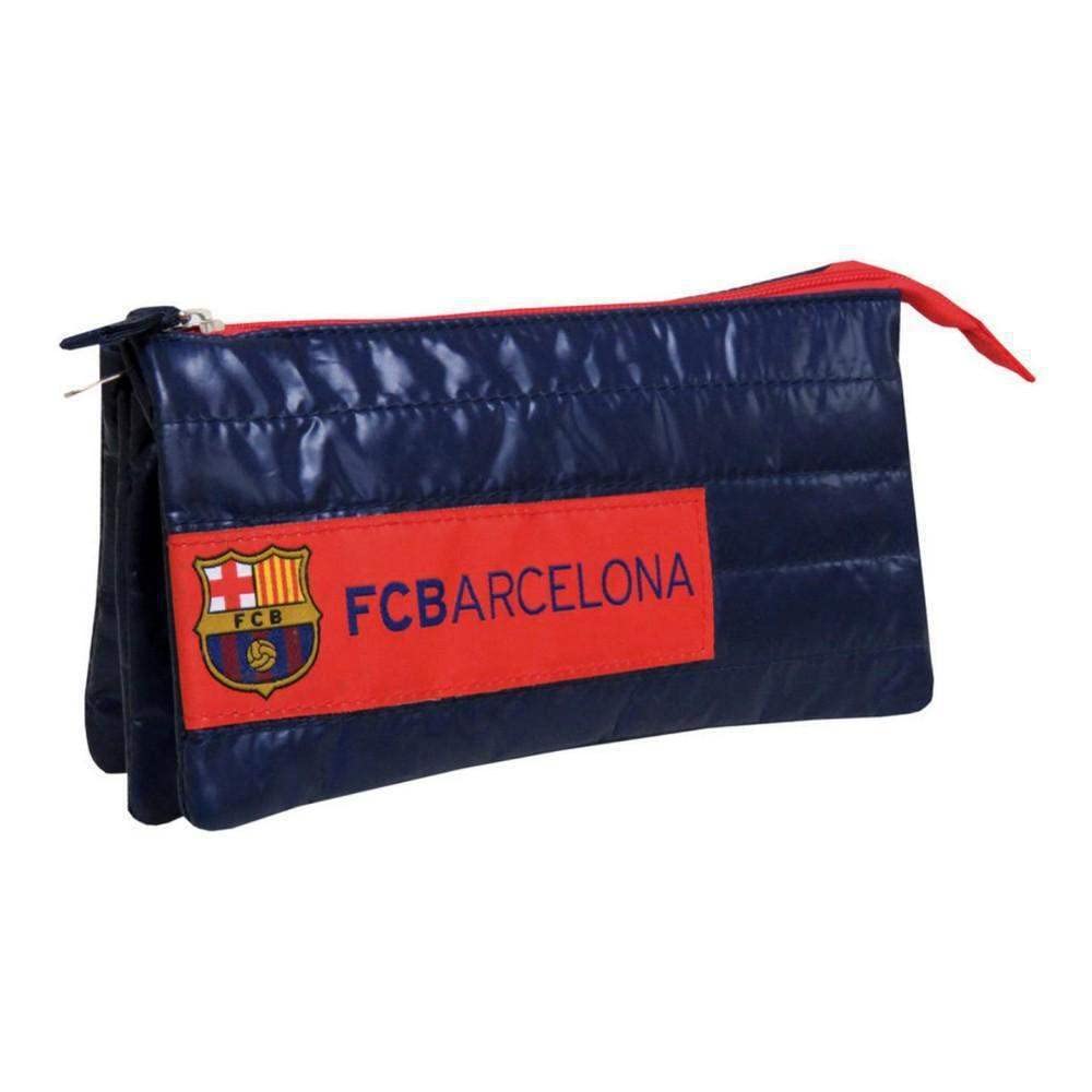 FC BARCELONA - Estuche Portatodo con Funda Triple, con Cremallera, Color blaugrana, Producto Oficial (CyP Brands)