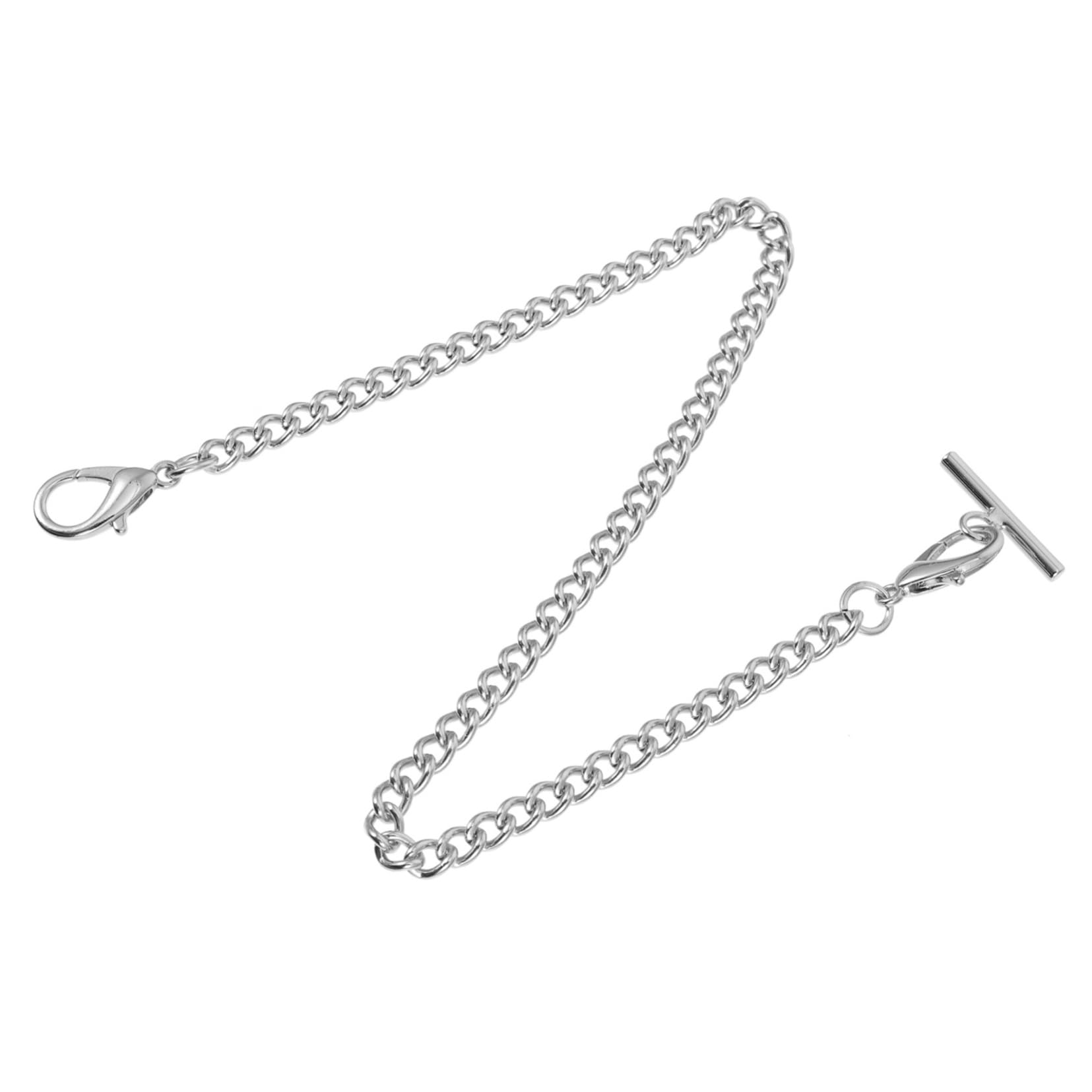 BESTYASH Pocket Watch Chain Lobster Clasp Stylish Link Chain for Clothing Handbags and Jeans Construction for Men Pocket Watches and Fashion Accessories