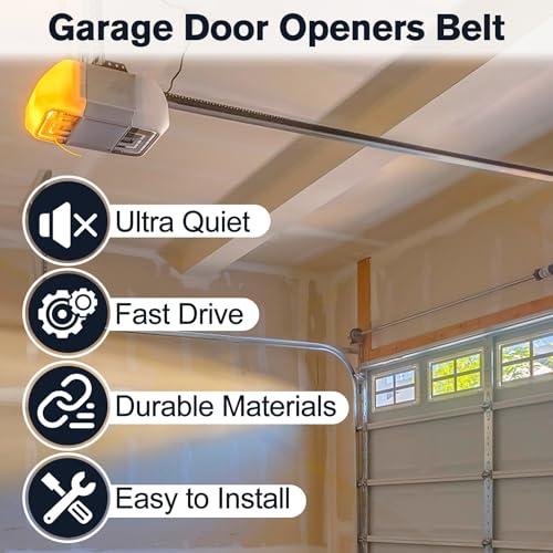 Drive Belt 41A5250, 237\'\' Garage Door Openers Belt Craftsman 41ab050 for 7ft High Garage Doors, 041A5250 Belt Compatible with Chamberlain/LiftMaster/Sentex/Whisper Belt Drive Garage Door Opener