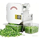 RETRIN Gastronomie Obst Gemüseschneider Elektrisch 200W 1,3-35mm Einstellbar Edelstahl 150kg/h Für...
