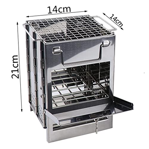 Portable Camping Stove & Grill Combo - Foldable, Twig-Burning, Wood Fire Pit For Campfire (Small) #TOP7