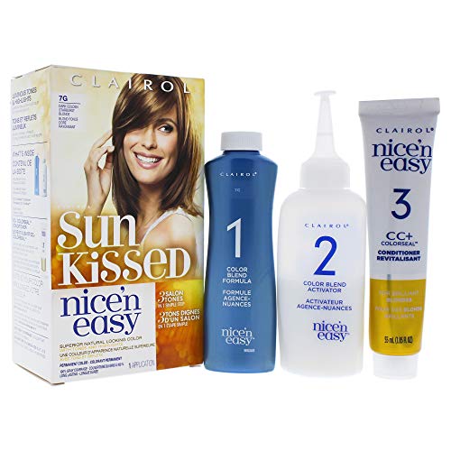 Clairol Nice N Easy Permanent Color for Women 1 Application Hair Color, 7g Dark Golden Blonde