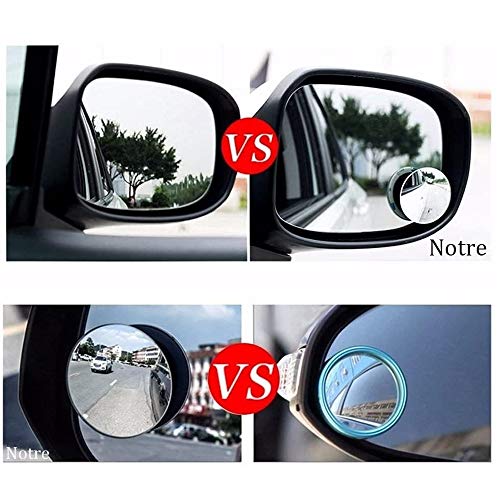 Lot de 2 Miroir Angle Mort, Convexe 360° pour Voiture SUV Camion Moto – vue 2