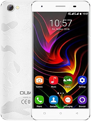 OUKITEL Pro 5 0 pollici Android 6 0 Smartphone Telaio lega zinco MTK6737 Quad Core 1 3 GHz RAM 16GB ROM doppia fotocamera Dual SIM Anti-tormentone bianca OUKITEL Pro 5 0 pollici Android 6 0 Smartphone Telaio lega zinco MTK6737 Quad Core 1 3 GHz RAM 16GB ROM doppia fotocamera Dual SIM Anti-tormentone bianca