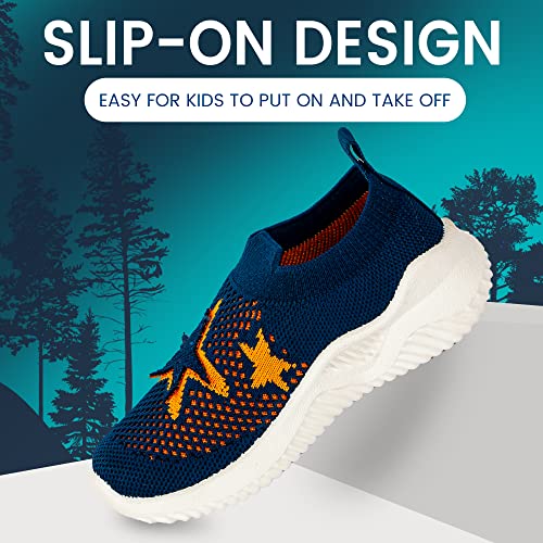 Image of Casual Shoes for 2 Years to 4 Years Kids Boys & Girls Star Non Woven Design Slip-On Light Weight Sneakers for Toddler