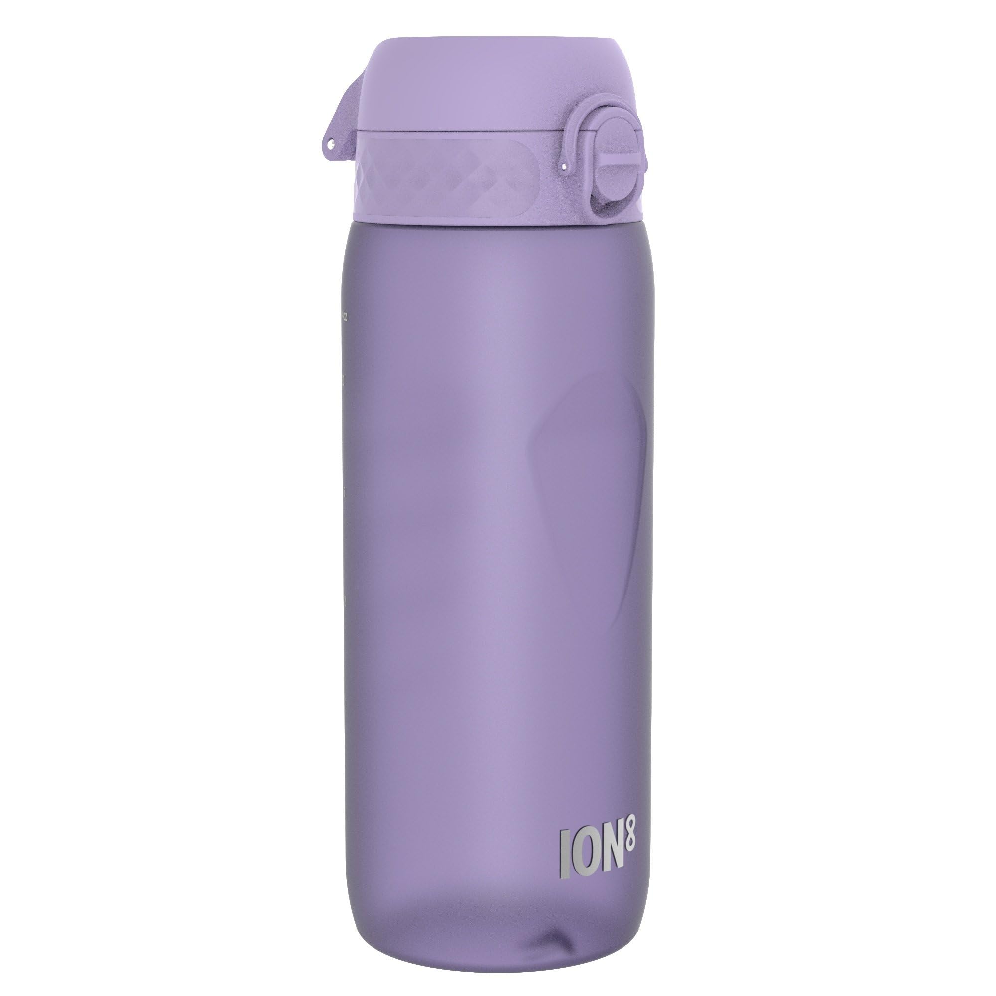 ION8 Sports Water Bottle, 750 ml/24 oz, Leak Proof, Easy to Open, Secure Lock, Dishwasher Safe, BPA Free, Flip Cover, Carry Handle, Soft Touch Contoured Grip, Easy Clean, Odour Free, Light Purple
