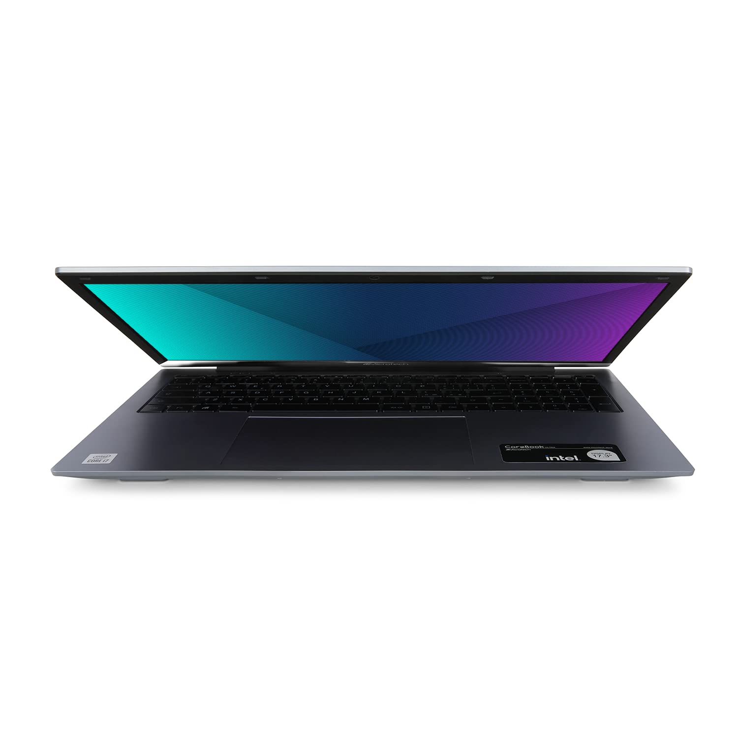 Microtech CoreBook Ultra CB17 notebook, Windows 11 Home, Intel Core i7-1065G7, RAM 16 GB, SSD 1 TB, Intel Iris Plus, 17,3-calowy wyświetlacz FHD IPS, USB-C, z wielojęzyczną osłoną klawiatury, szary