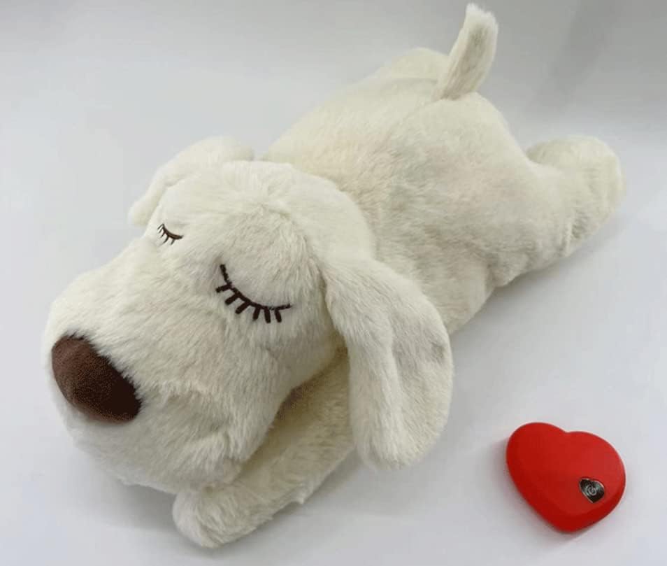 Snuggle Puppy Heartbeat Stuffed Toy for Dogs Pet Anxiety Relief and