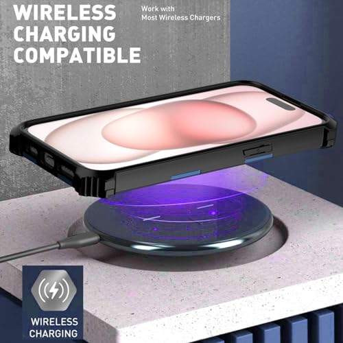 Coque antichoc iPhone 15 Pro Max avec protection écran et support - 4