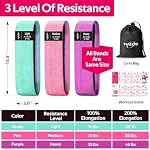Fabric Resistance Bands for Working Out, Exercise Bands for Glutes and Legs - Image 3
