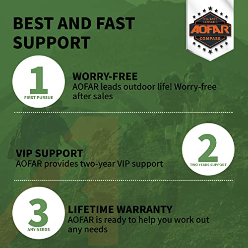 Aofar Orienteering Compass Af-362 For Hiking, Boy Scout Compass For Kids, Professional Field Compass For Map Reading,Navigation And Survival Lightweight #TOP5