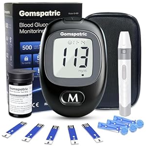 G-430 Blood Glucose Monitor Kit, High Accuracy Blood Sugar Monitor with 50 Test Strips,50 Lancets, No Coding, Glucose Meter,Diabetes Testing Kits for Home Use