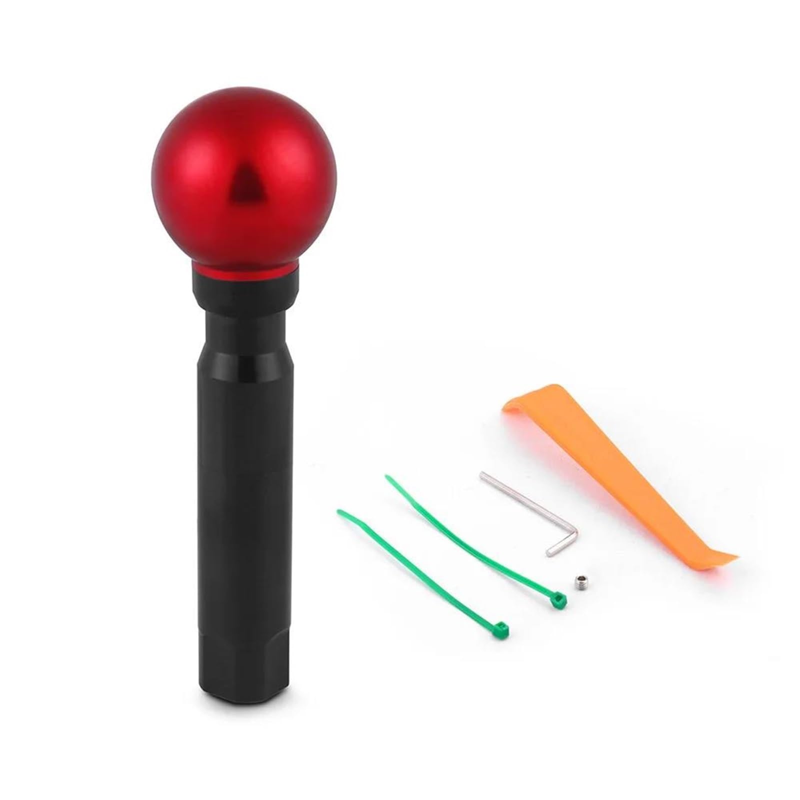 FSOZDBBPL Automotive Parts Gear Shift Knob Shifter Lever Knob AT Gearstick Lever Handle for Honda for Jazz 2014-2020(Red)