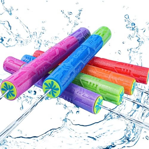 FENYAN Water Blasters, 6 Pack Foam Water Guns for Kids Adults, Swimming Pool Toys Water Squirter...