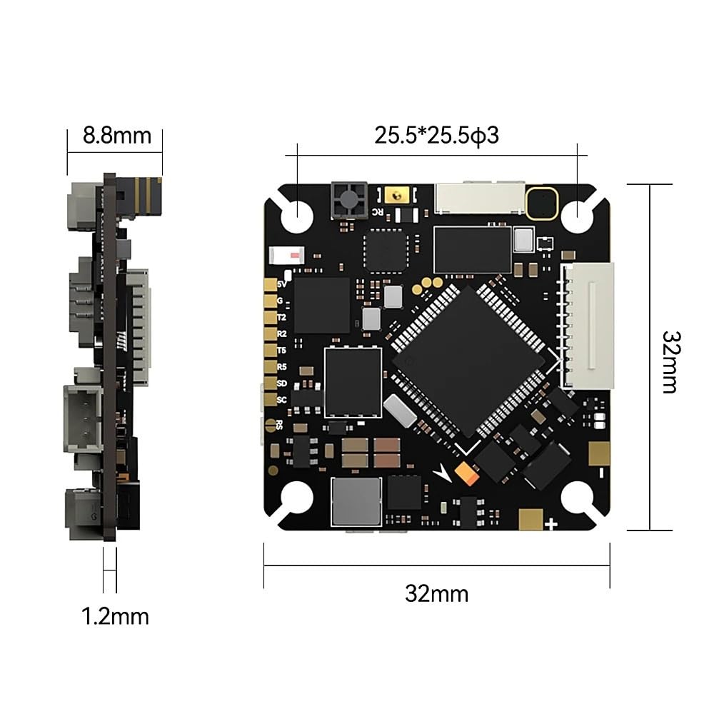 F7 AIO ICM42688 Barometr OSD 16 MB Blackbox z BL32 32bit ESC 2-4S Lipo odpowiedni do drona Freestyle RC FPV