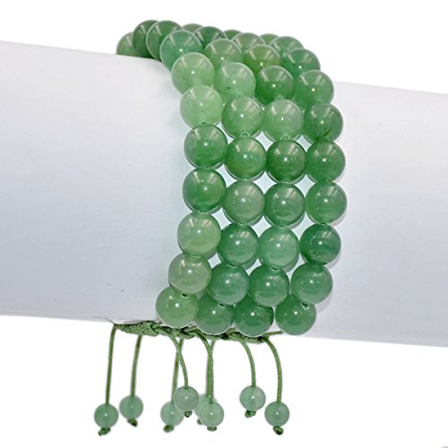 Image of AD Beads Natural 10mm Gemstone Bracelets Healing Power Crystal Macrame Adjustable 7-9 Inch