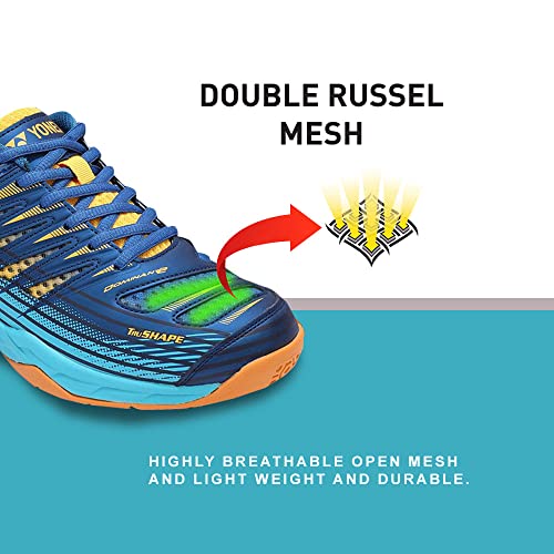 Image of YONEX Badminton Shoes Tour Dominant 2 | Ideal for Badminton,Squash,Table Tennis,Volleyball | Non-Marking Sole |TRU Cushion |Durable Skin Light|Synchro-Fit Insole|Toe Assist Shape|Hexa Grip |Light Weight|