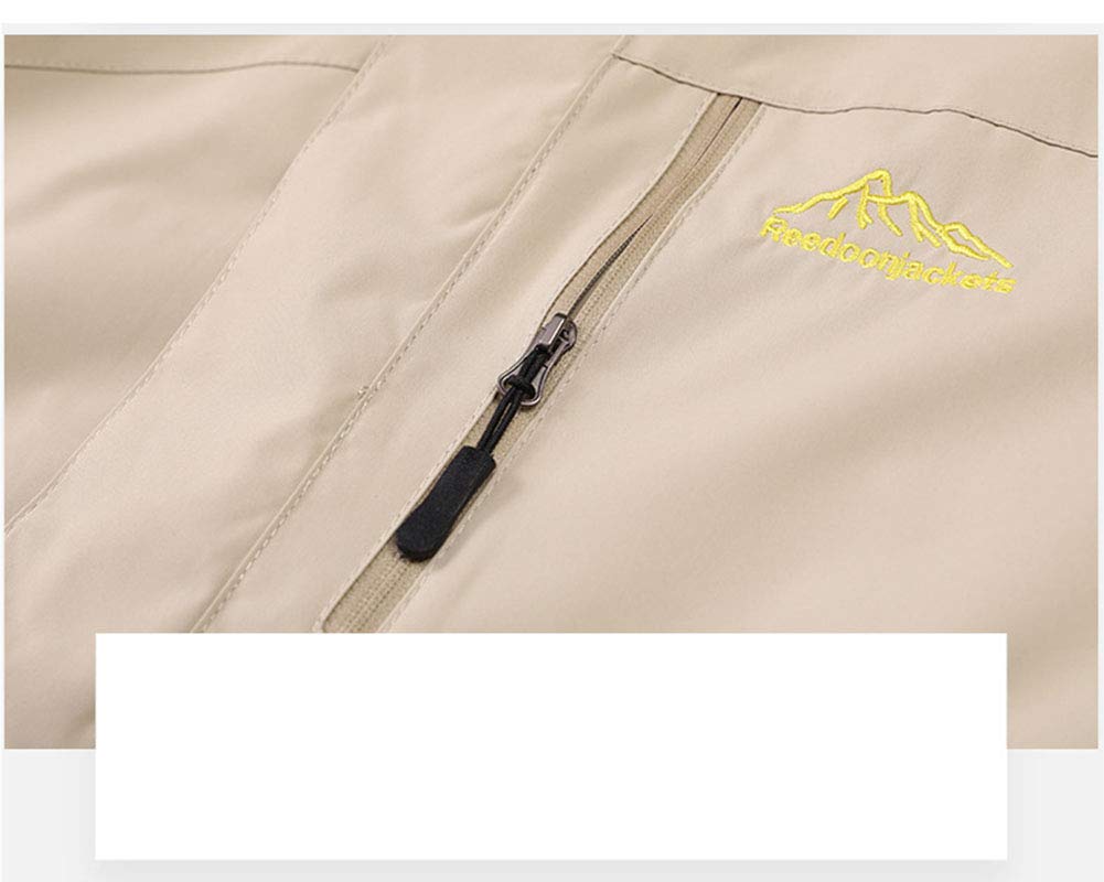 Donna/Uomo 3 in 1 Giacca da Sci da Arrampicata Impermeabile Pile Rimovibile con Cappuccio Regolabile, Giubbotto da Trekking Montagna Parka Antivento Invernale