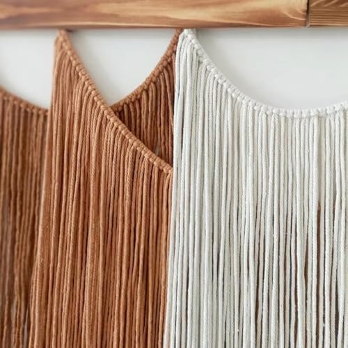 Tenture murale en macramé tissée main en coton naturel de haute qualité