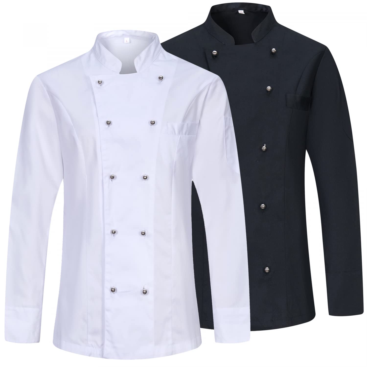 MISEMIYA - PAQUETE 2 UNIDADES - CHAQUETA COCINERA MUJER - UNIFORMES CHEF MUJER CHAQUETA MUJER DE COCINA - Ref.848