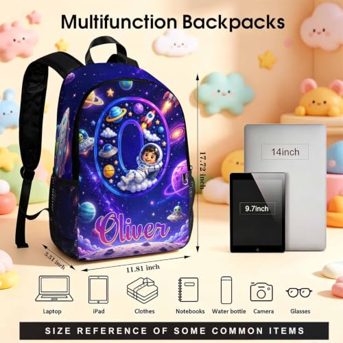 Image of Custom Backpack for Boys Toddler Backpacks Kids Back to School Bookbag Set