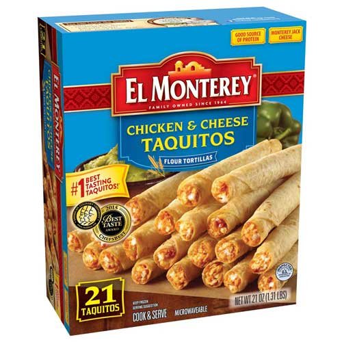 El Monterey 40671 Chicken And Cheese Flour Taquitos cover