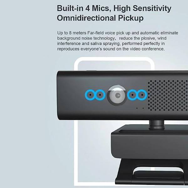 DDYYDS 1080P Computer Web Camera with Speaker Microphone Conference Webcam for Live Broadcast for PC - 4