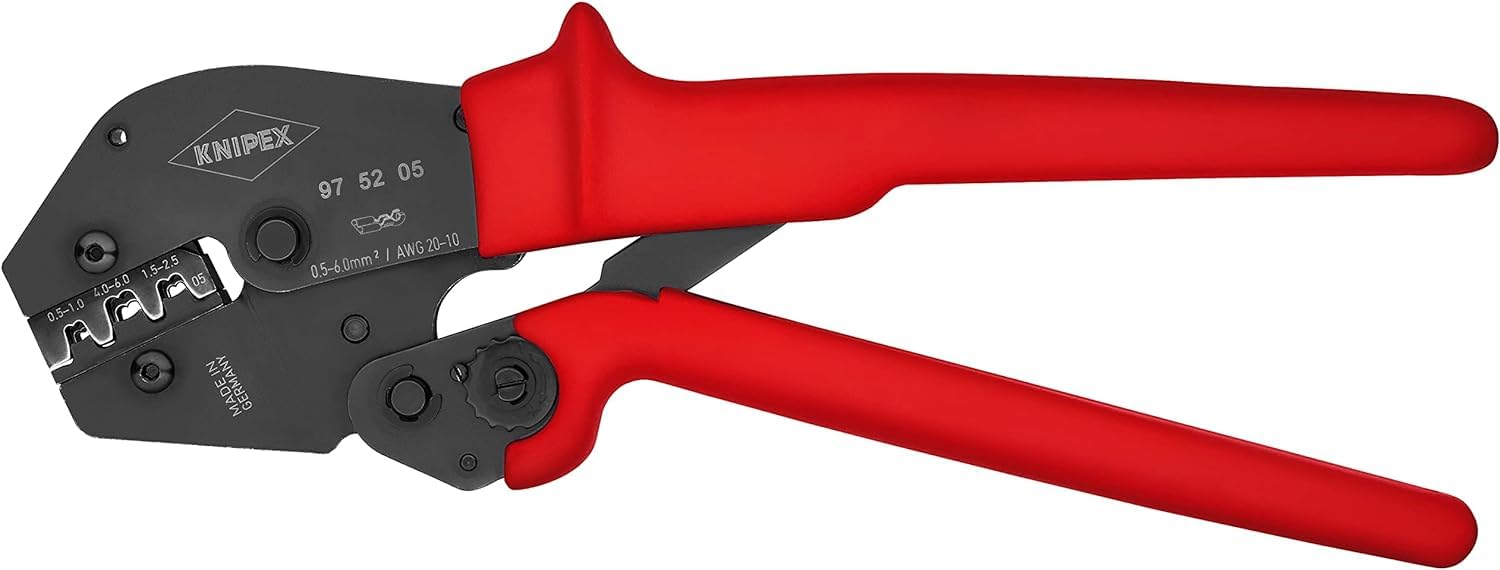Knipex 97 52 05 Crimping Pliers Non-Insulated Open Plug Type Conne...