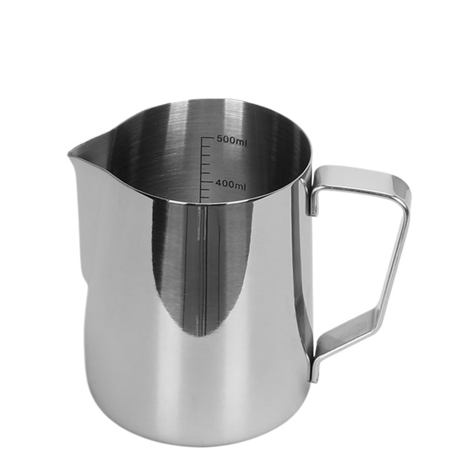 EXSX Jarra for Espumar Leche de Acero Inoxidable Café Latte Art Cappuccino Espumador Medición Espresso Barista Herramienta(600ml-Measurement)