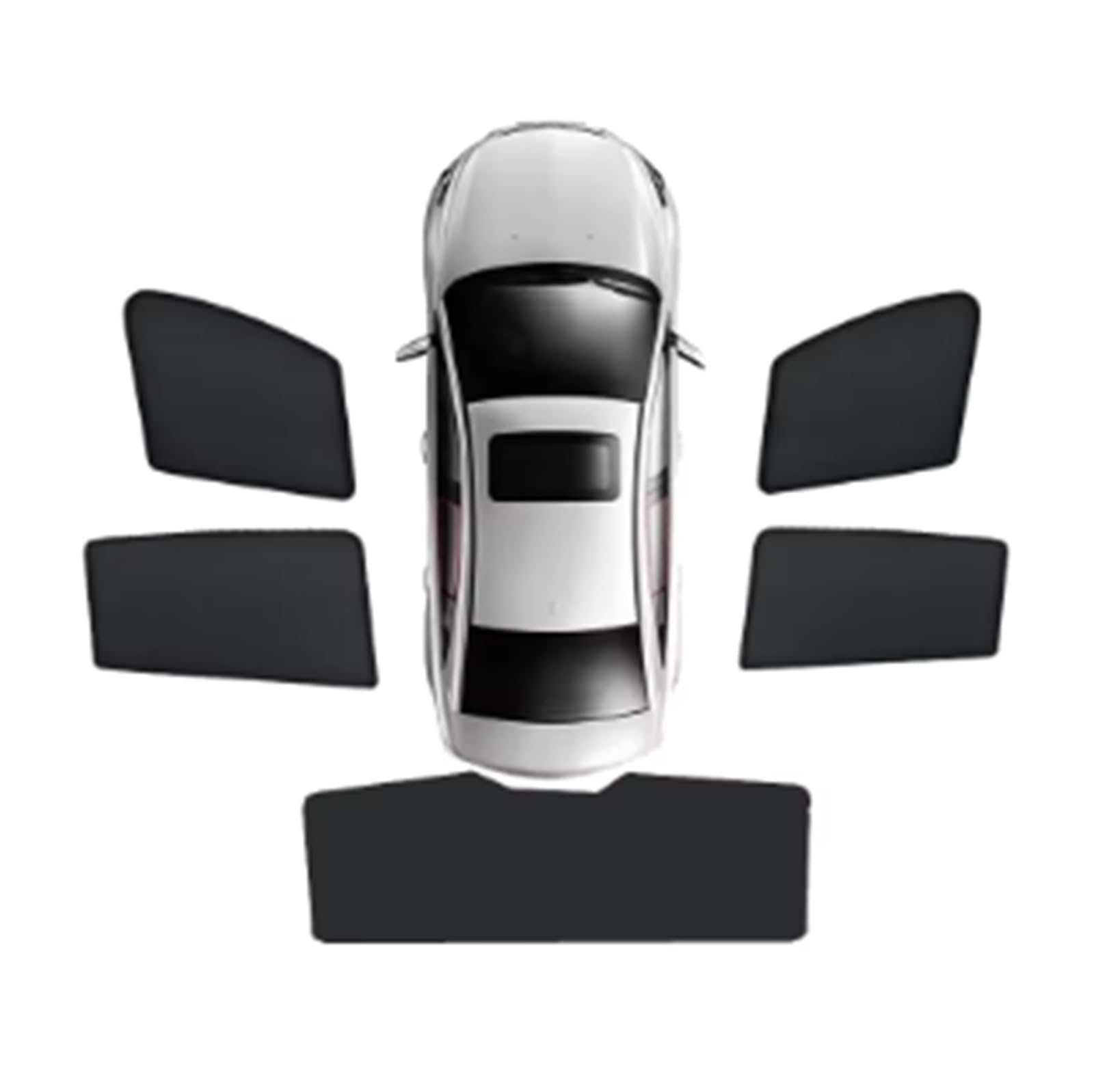 Parasol para Parabrisas Parasol De Malla para Coche, Magnético, Anti-UV, para Jeep para Grand para Cherokee WJ WG MK2 2000-2003 2004 Parasol Luna de Coche(5PCS Set)