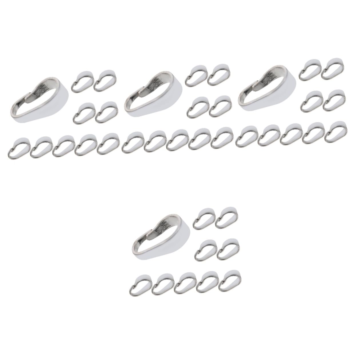 SEWACC 40piezas Conectores De Colgante Para Collares y Pulseras Ganchos De Accesorios Para Joyería Para Crear Pendientes y Llaveros