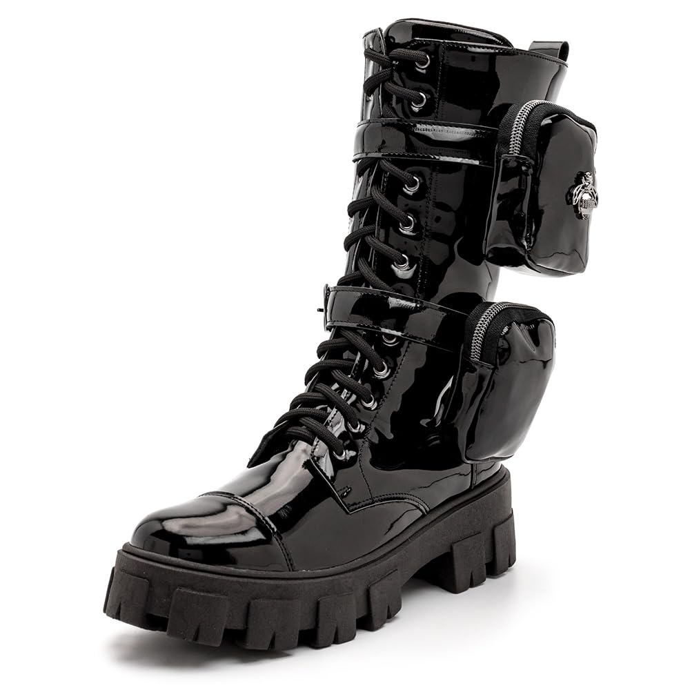 Bota Coturno Verniz Feminino Tratorado Cano Médio 2 Bags Moda Fashion em promoção! Veja a oferta e mais achadinhos de Botas 5 Hoje é o melhor dia para comprar Bota Coturno Verniz Feminino Tratorado Cano Médio 2 Bags Moda Fashion com aquele preço maroto! Promoção! Aproveite a oferta! 5