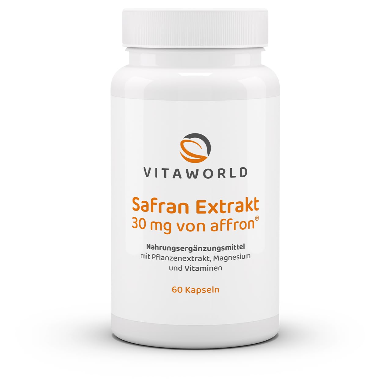 3er Pack Vita World Safran Extrakt 3 x 60 Kapseln 100% natürlicher Safran, Mit Magnesium und B-Vitaminen, Vegan/Vegetarisch Apotheke Herstellung
