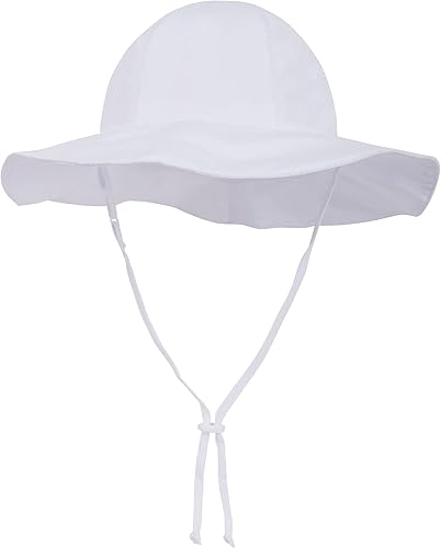 Miniatura 2 de SimpliKids UPF 50 UV Ray Sun Protection Wide Brim Baby Sun Hat A_white #11, A_white #2, Light Blue #1, Light Purple #1, Light Purple #2, Navy #1,