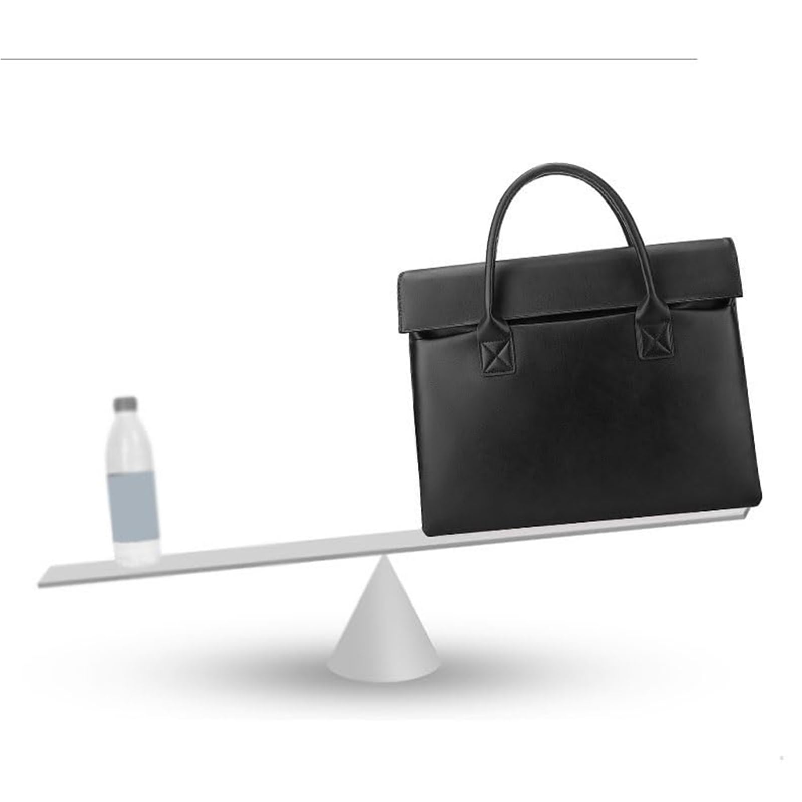 borsa pc Valigetta in pelle for uomo donna adatta for laptop da 14 pollici | Custodia for documenti di lavoro d'ufficio for avvocati d'affari professionisti
