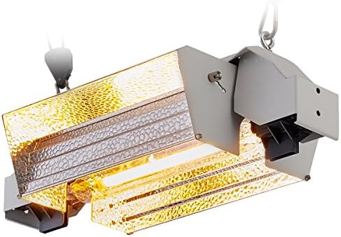 Double Ended 600W/1000W HPS/MH 120V/240V Grow Light Reflectors (NO Bulb) for Hydroponics Indoor Growing Plants UL/ETL Listed (DE Open Hood)