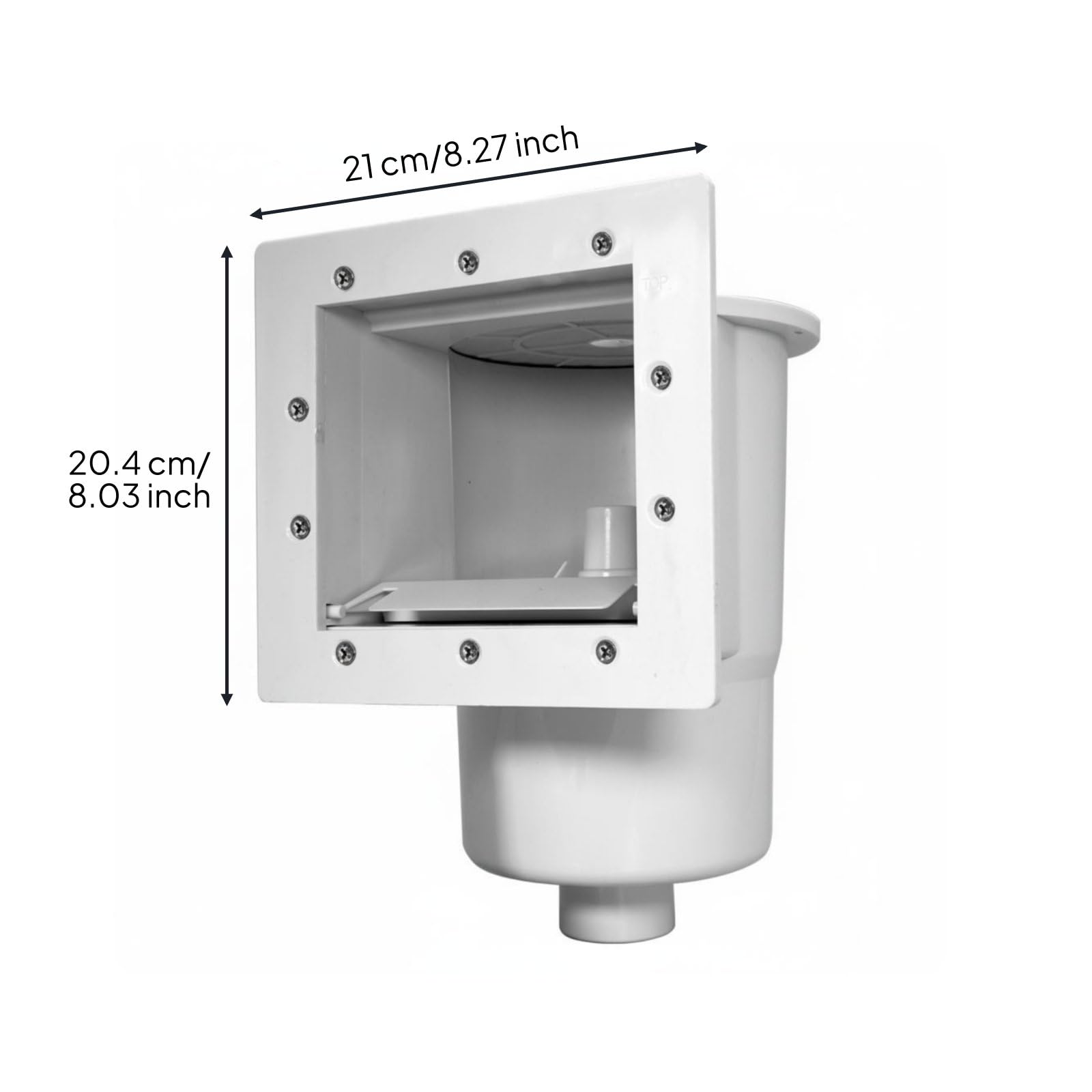 Écumeur de Piscine Skimmer Flottant Collecteur Impuretés Panier Amovible Filtre Facile Installation Purificateur Automatique Adapté Piscines Béton Liner Jardin Intérieur, A9001bx