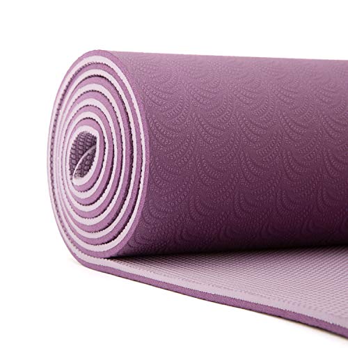 Tapete de Yoga TPE, Colchonete de Yoga 100% reciclável, confortável, antiderrapante, indicado para p