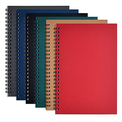 Zealor 6 Pieces Soft Cover Notebook with Lined Paper 8.3 inch x 5.5