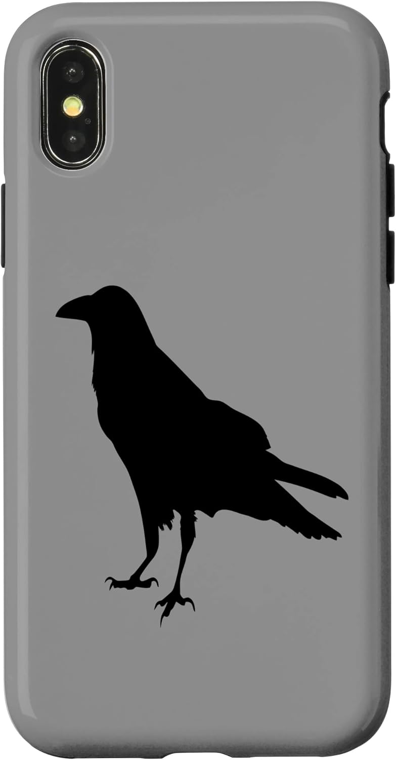 Amazon Co Jp Iphone 12 12 Pro 黒いカラスのシルエット イラスト カラスアートワーク スマホケース 家電 カメラ