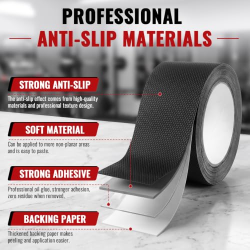 Rubber Grip Tape for Handles 1" x 16.4Ft Tools Anti Slip Rubber Tape Black $4.49 AC - image 7