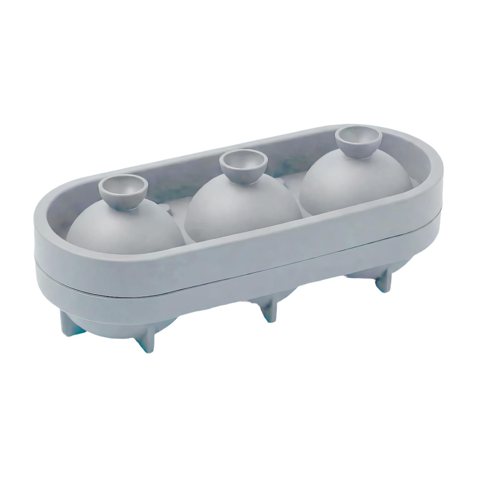 our fave 3D Tennis Shape Ice Ball Maker Tray 3 Cavities Silicone Ice Maker Mold for Cocktails Beverages Chocolate Jelly Making Elastomer Sphere