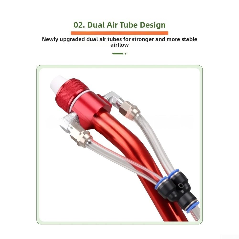 Dual Hose Spray Tool 50cm Alloy Fireproof Cement