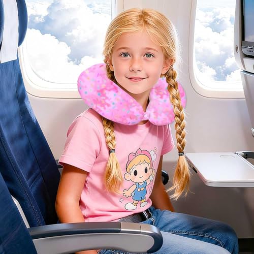 Image of CCJPX 5Pcs Kids Luggage for Girls, Rolling Travel Carry on Suitcase for Toddler Children with Wheels(Pink)
