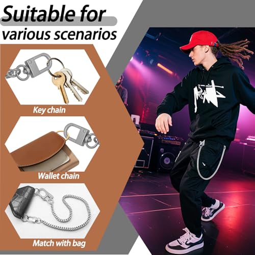 Image of Ahiller Mens Wallet Chain with Heavy Duty Keychain Carabiner Clip
