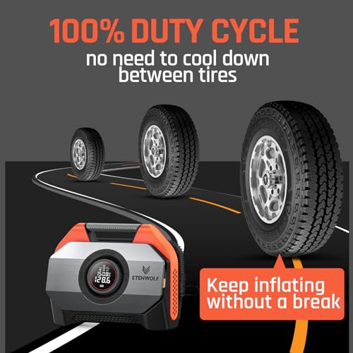 Etenwolf S6VO Vortex S6 Tire Inflator Portable Air Compressor thumb #3