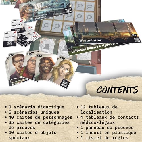 Jeu d'enquête et de coopération Lucky Duck Games Chronicles of Crime Enquêtes Criminelles - vue 7