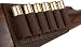 BRONZEDOG Buttstock Ammo Holder Shotgun Shell Pouch 12 (16) Ga 7.62 Caliber Adjustable Rifle Stock Cartridge Holder Hunting Accessories Right Handed Black Brown Khaki (Brown)