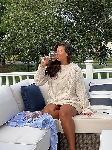 Vamtac Cable Knit Sweater Vintage Oversized Sweaters Casual Pullover Sweater4